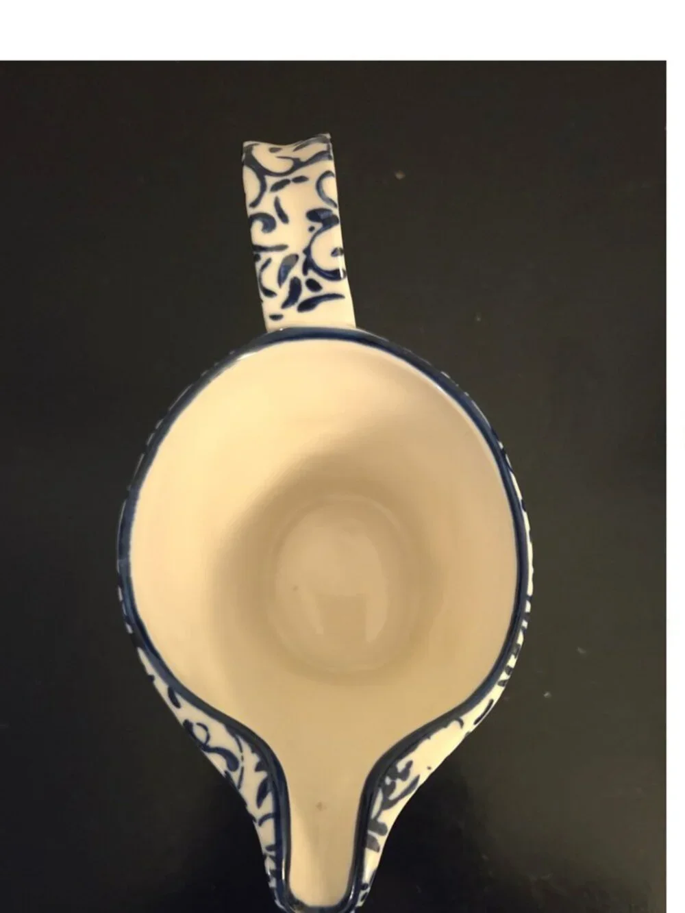 Sugar & Creamer Attingham Anthropologie blue & white; with spoon